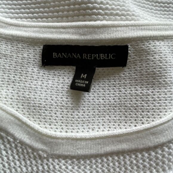 Banana Republic Sweater Lightweight Long‎ Sleeve Geometric Womens Medium - Picture 3 of 8